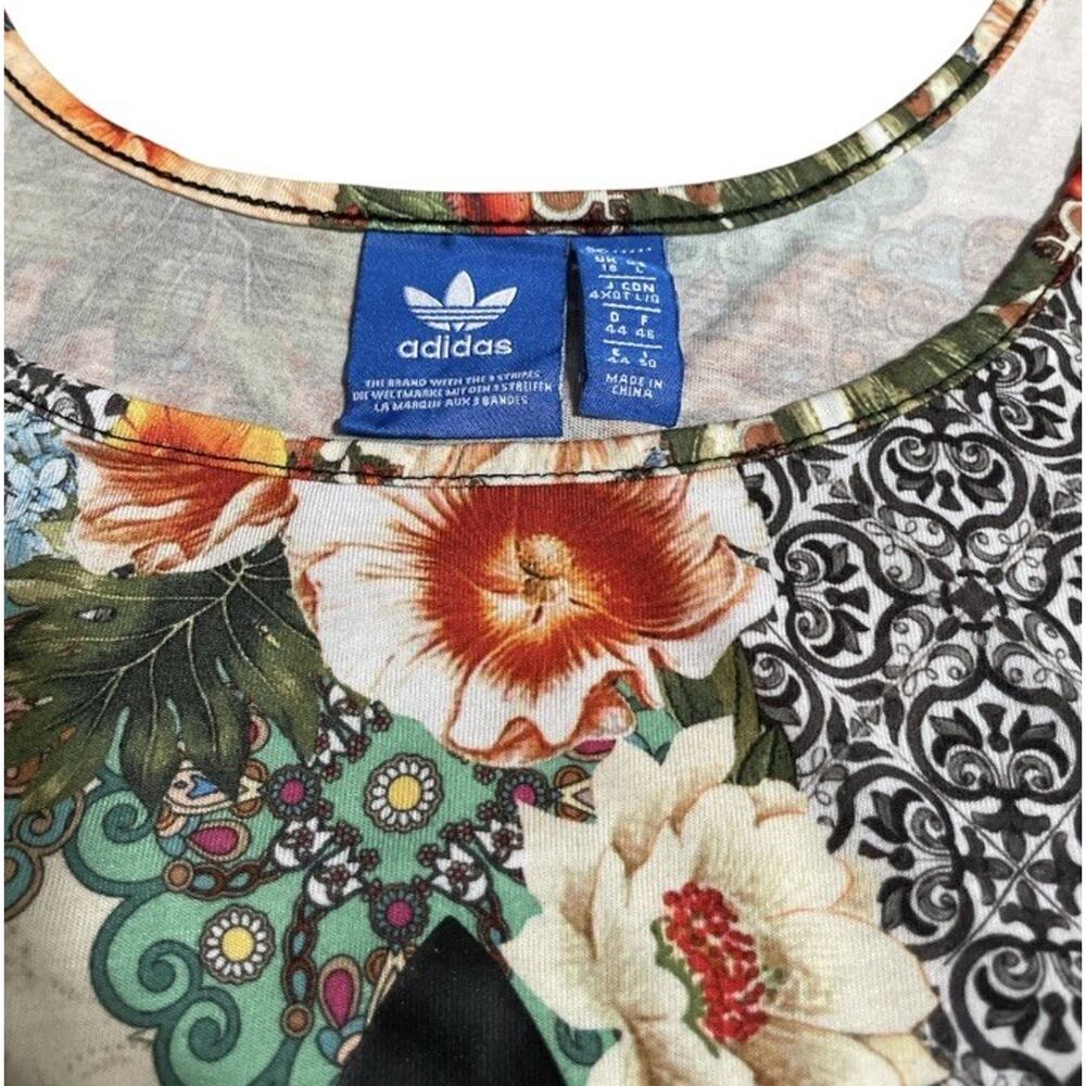 adidas Originals Trefoil Jardim Agharta Tropical Print Tank & Shorts Set Women L - Picture 4 of 10
